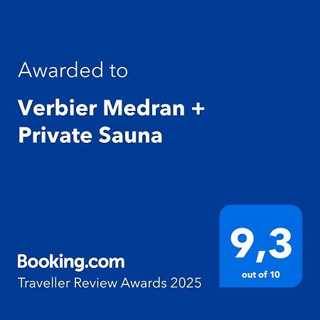 Verbier Medran + Private Sauna Екстер'єр фото